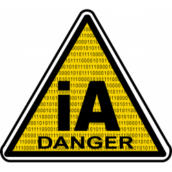 iA danger (20x20cm) - Autocollant(sticker)