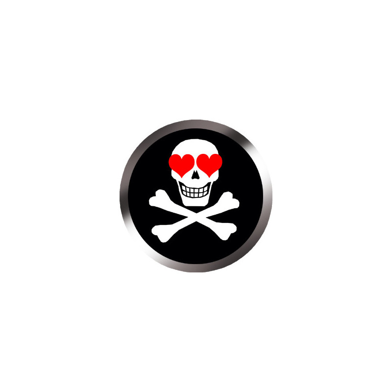 tête d’amour (15x15cm) - Sticker/autocollant