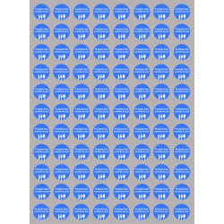 Produits frais cuisinés du jour (88 fois 2cm) - Sticker/autocollant