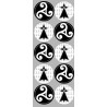 Triskèle et drapeau breton (10 fois 5cm) - Sticker/autocollant