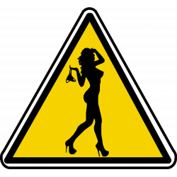 silhouette pin-up 4 (20x18.2cm) - Autocollant(sticker)