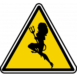 silhouette pin-up 14 (20x18.2cm) - Autocollant(sticker)