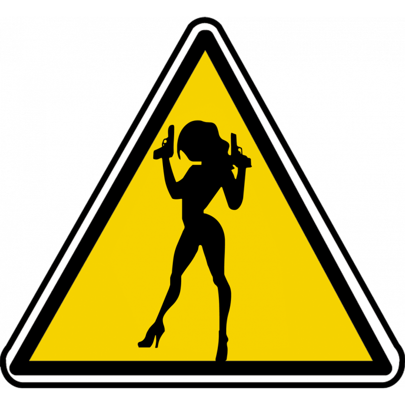 silhouette pin-up 19 (10x9cm) - Autocollant(sticker)