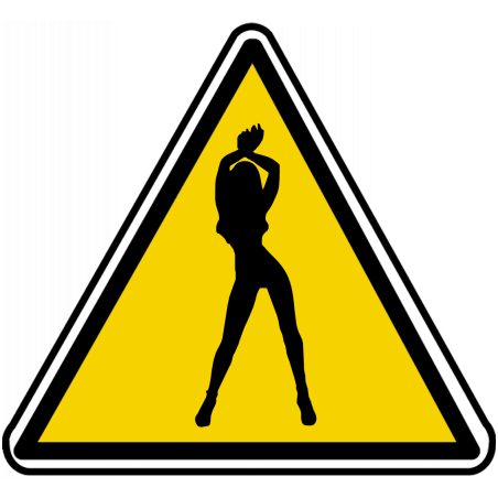 silhouette pin-up 23 (20x18.2cm) - Autocollant(sticker)