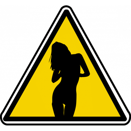 silhouette pin-up 26 (10x9cm) - Autocollant(sticker)