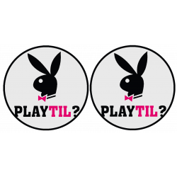 Playtil (2 fois 9cm) - Autocollant(sticker)