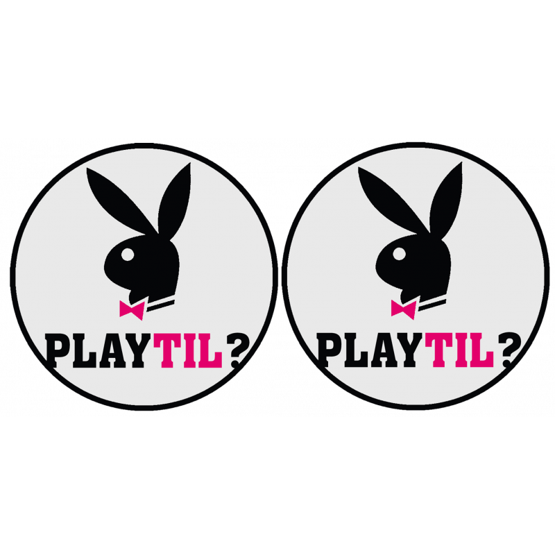 Playtil (2 fois 9cm) - Autocollant(sticker)