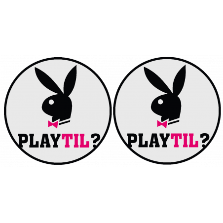 Playtil (2 fois 9cm) - Autocollant(sticker)