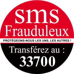 sms frauduleux (20x20cm) - Autocollant(sticker)