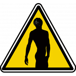 silhouette playboy 1 (20x18.2cm) - Autocollant(sticker)