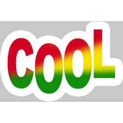 cool Rasta (15x9.5cm) - Autocollant(sticker)