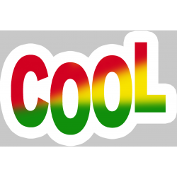 cool Rasta (20x13cm) - Autocollant(sticker)