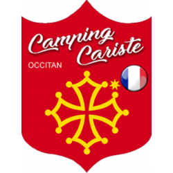Camping cariste Occitan - 15x11,2cm - Autocollant(sticker)