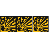 explosif (3stickers 10x10cm) - Sticker/autocollant
