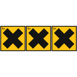 nocif (3stickers 10x10cm) - Sticker/autocollant