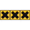 nocif irritant (3stickers 10x10cm) - Sticker/autocollant