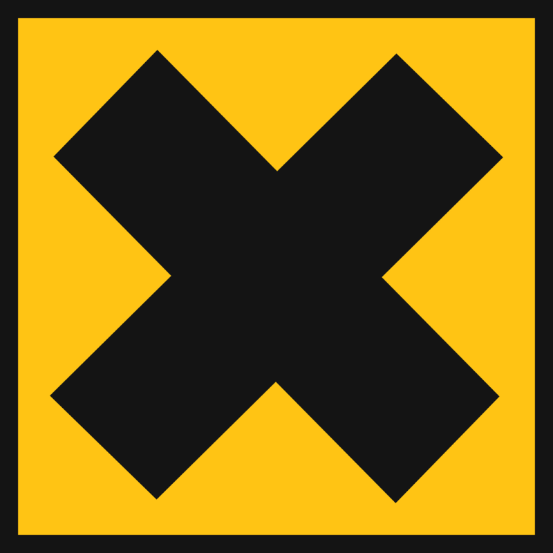 nocif irritant (20x20cm) - Sticker/autocollant