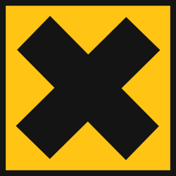 nocif irritant (15x15cm) - Sticker/autocollant