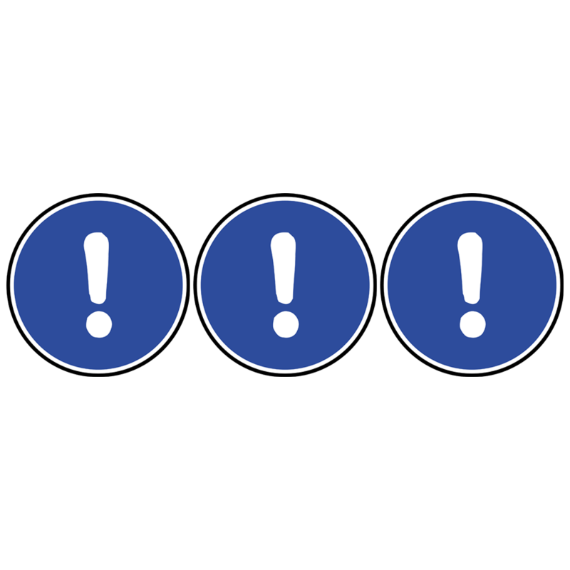 Obligation générale (3fois 5cm) - Sticker/autocollant