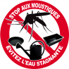 Stop aux moustiques (5x5cm) - Autocollant(sticker)