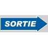 Sortie forme de flèche droite (21x7.2cm) - Sticker / autocollant