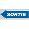 Sortie forme de flèche gauche (15x5.2cm) - Sticker / autocollant