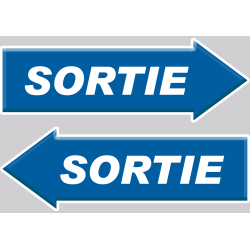 Sortie forme de flèche (2fois 15x5.2cm) - Sticker / autocollant