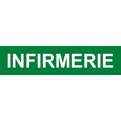 Infirmerie vert (20x4.8cm) - Sticker / autocollant