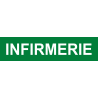 Infirmerie vert (15x3.5cm) - Sticker / autocollant