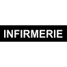 Infirmerie noir (10x2.5cm) - Sticker / autocollant