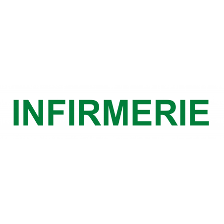 Infirmerie blanc (20x4.8cm) - Sticker / autocollant