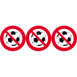 ballon Interdit (3x5cm) - Sticker/autocollant