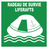 RADEAU DE SURVIE (5X5cm) - Autocollant(sticker)