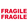 Fragile (2 fois 10x2cm) - Sticker / autocollant