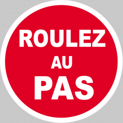 Roulez au Pas (10cm) - Sticker / autocollant