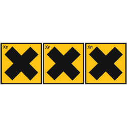 Nocif (3 fois 5x5cm) - Sticker/autocollant