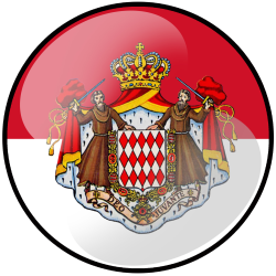 Drapeau Monaco Effet 3D - 15cm - Autocollant(sticker)