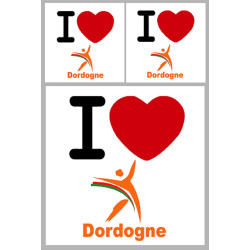 Dordogne (1 fois 10cm et 2 fois 5cm) - Sticker/autocollant