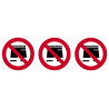 Short interdit (3 fois 10cm) - Autocollant(sticker)