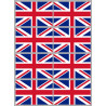 Drapeau Grande Bretagne (8 fois 9.5x6.3 cm) - Autocollant(sticker)