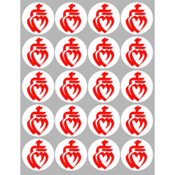 Vendée sur Fond Blanc (20 fois 5cm) - Sticker/autocollant