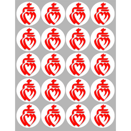 Vendée sur Fond Blanc (20 fois 5cm) - Sticker/autocollant
