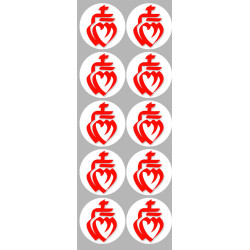 Vendée sur Fond Blanc (10 fois 5cm )- Sticker/autocollant