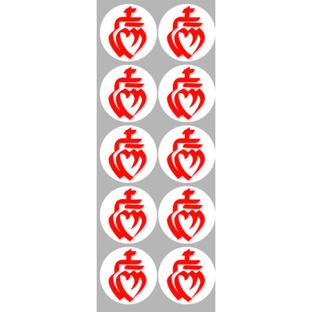 Vendée sur Fond Blanc (10 fois 5cm )- Sticker/autocollant