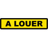 A louer fond jaune (30x7cm) - Autocollant(sticker)