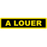 A louer fond noir (30x7cm) - Autocollant(sticker)