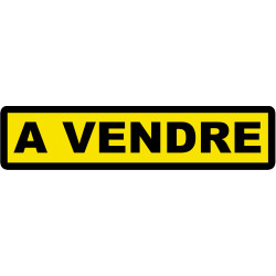 A vendre fond jaune (30x7cm) - Autocollant(sticker)