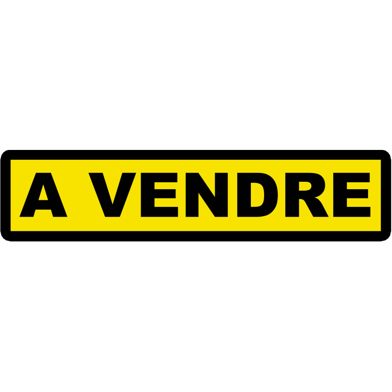 A vendre fond jaune (30x7cm) - Autocollant(sticker)