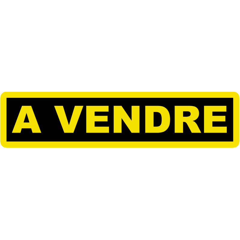 A vendre fond noir (30x7cm) - Autocollant(sticker)