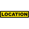 Location fond jaune (30x7cm) - Autocollant(sticker)